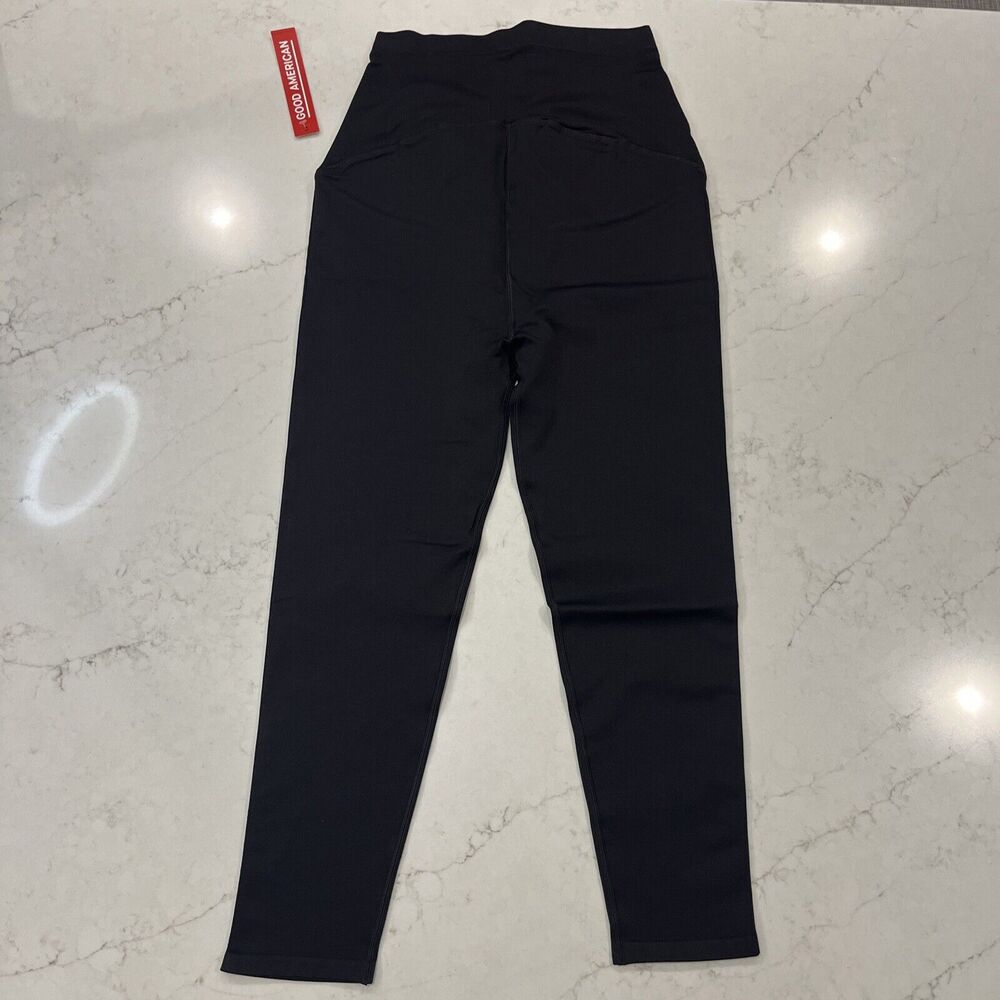 Good American NEW Maternity Seamless Leggings GP0230 BLACK Size 4/5 (XL/2XL) - Picture 6 of 13